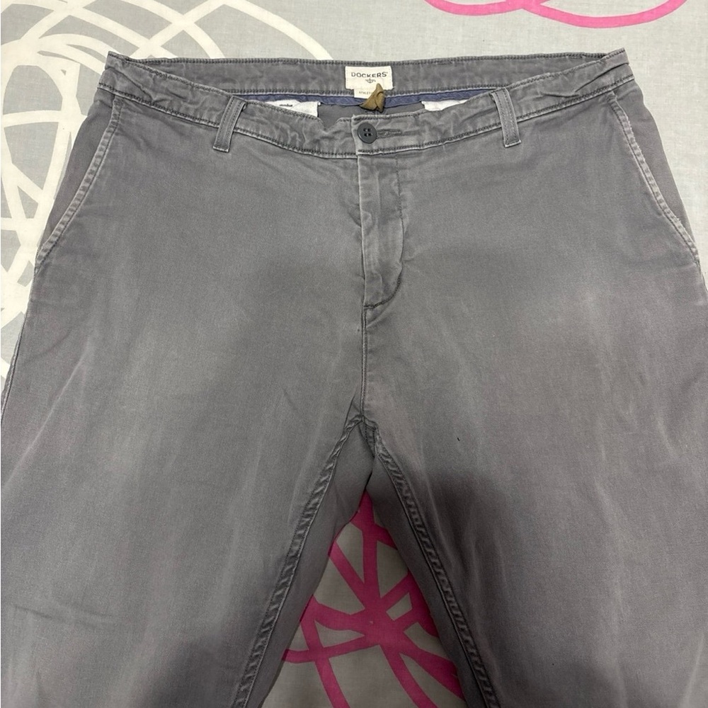 Dockers Light Grey Chino Pants - Picture 3 of 11